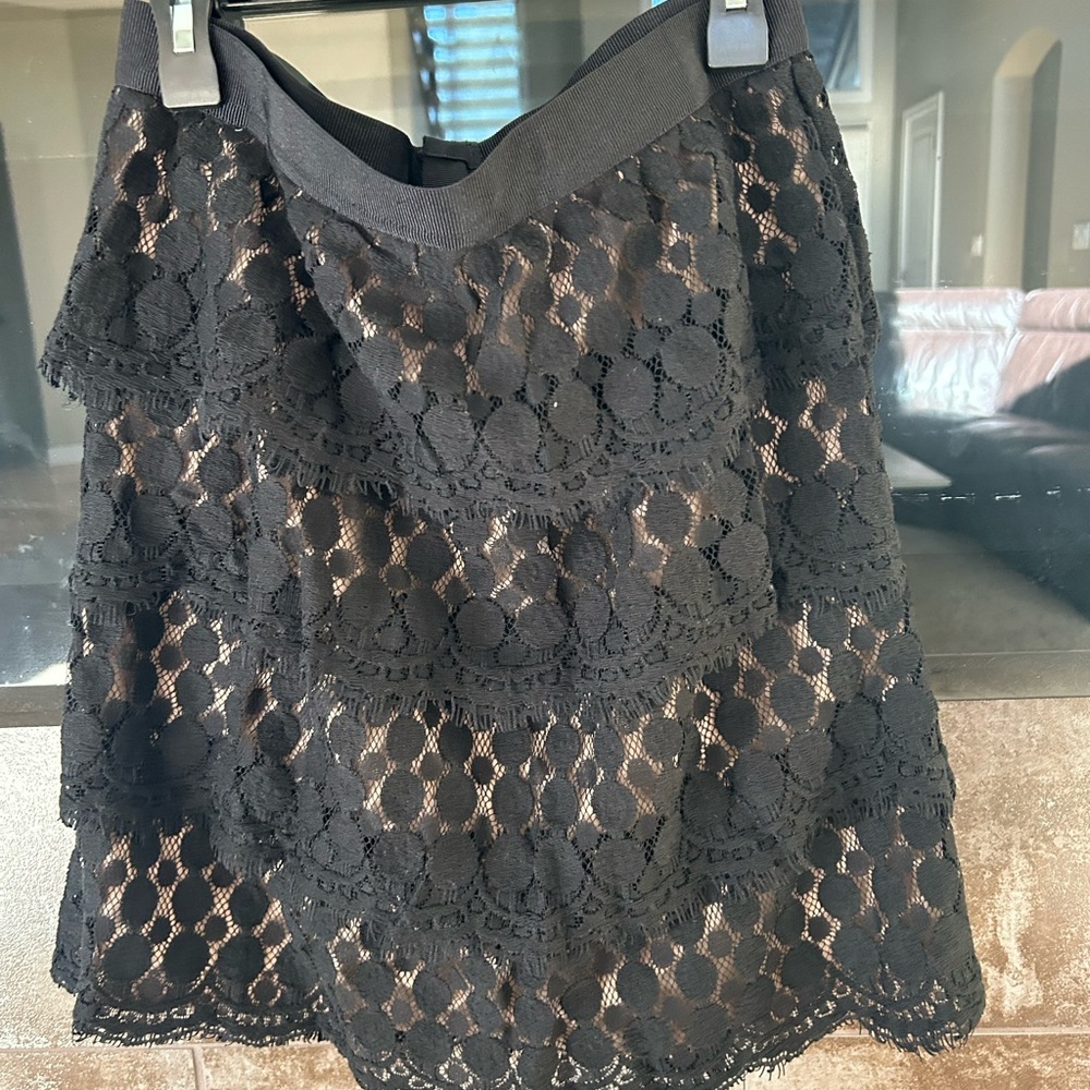 Ann Taylor Black Lace Skirt